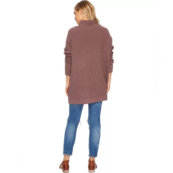 NWT Free People Ottoman Slouchy Sweater Tunic Nutmeg - Picture 5 of 14